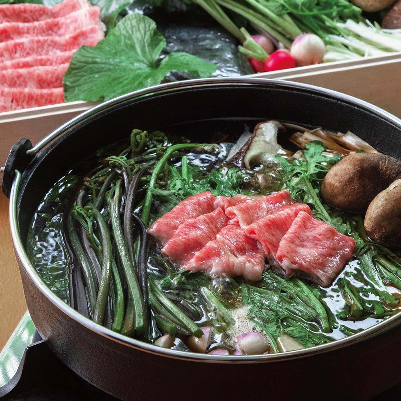 【予約販売】 信州野菜を楽しむ信州プレミアム牛のすき鍋セット(送料無料)